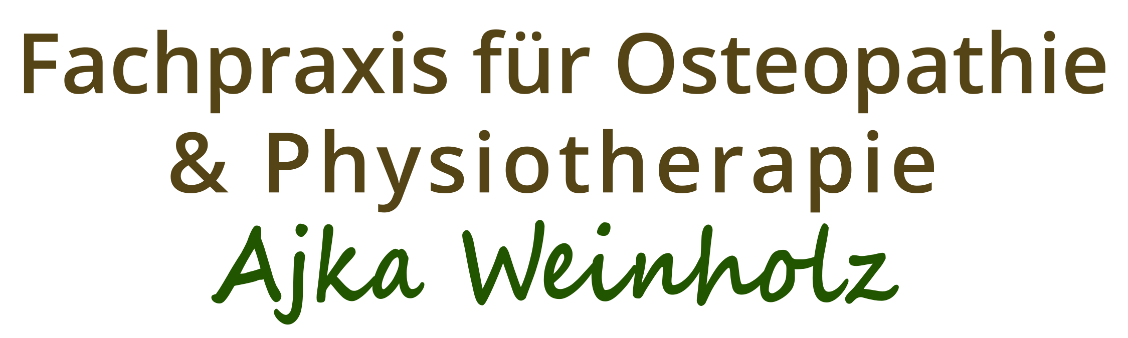 Fachpraxis für Osteopathie und Physiotherapie - Ajka Weinholz logo